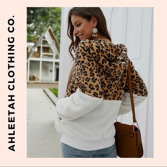 WILD at HEART Hoodie Teddy Zipper Cardigan - Picture 2 of 7